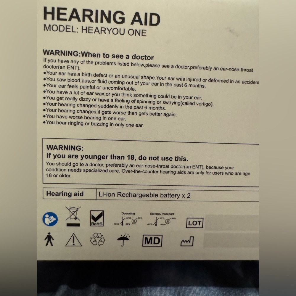 Hearing amplifiers OTC NEW in box FIRM PRICE!! - Picture 12 of 12